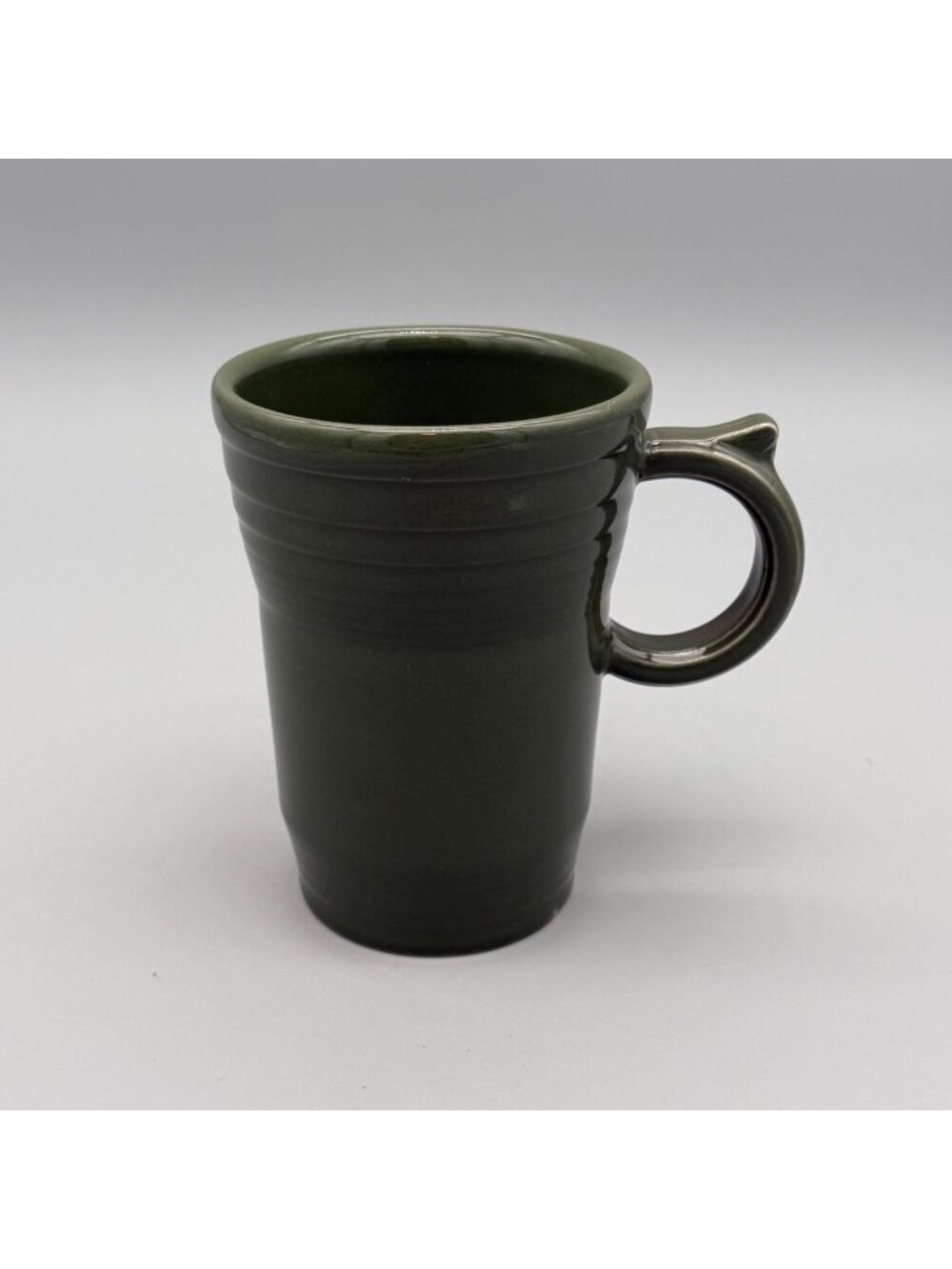 Fiesta Sage Green Large 5.25" Latte Coffee Mug Thumb Handle Round Logo USA